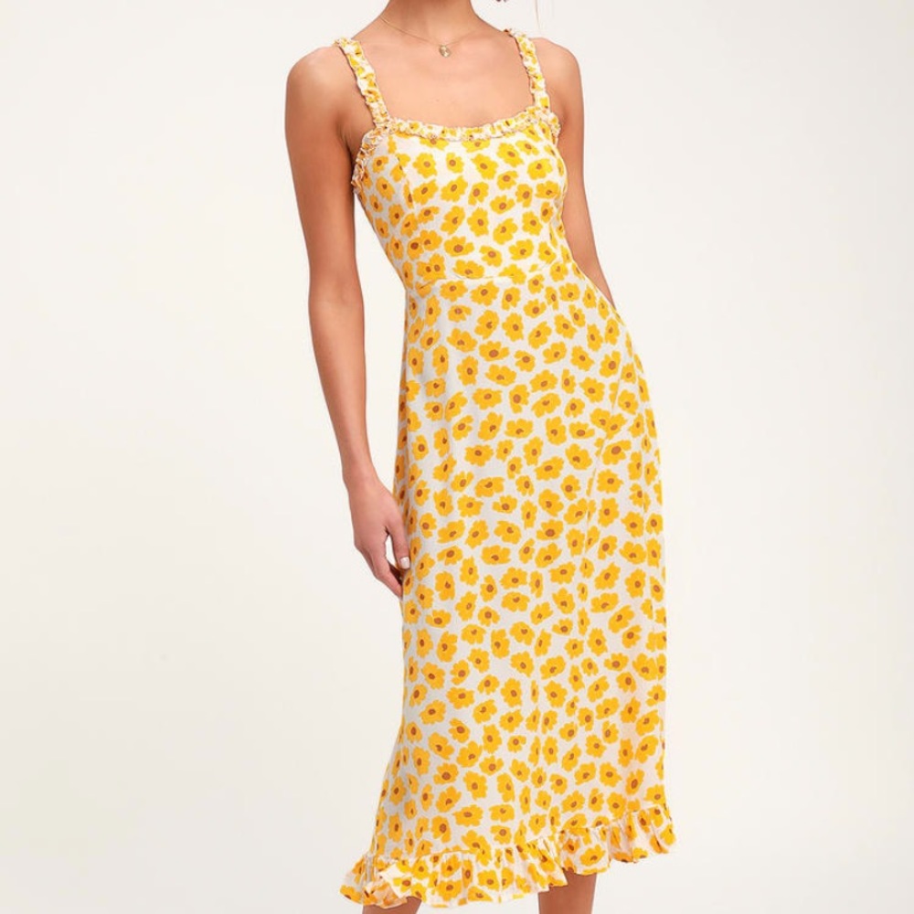 NWOT Faithfull Noemie Daisy MIDI Dress 2
